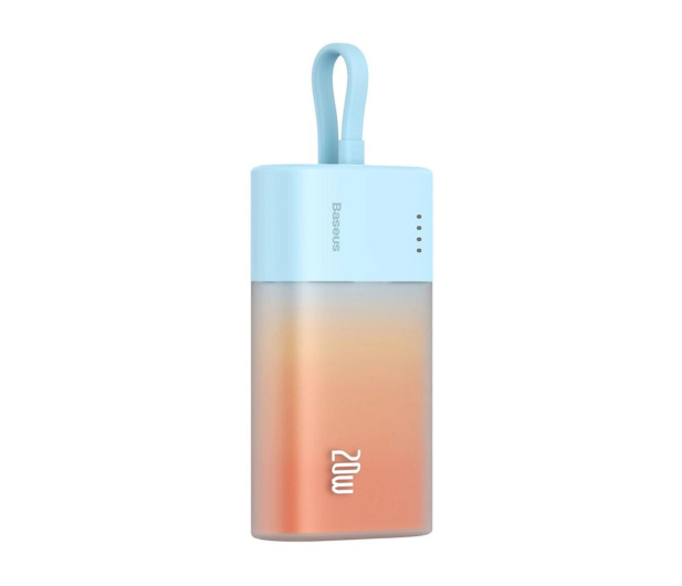 Baseus Powerbank Popsicle 5200mAh 20W z kablem niebiesko-pomarańcz - 1502077 - zdjęcie 2